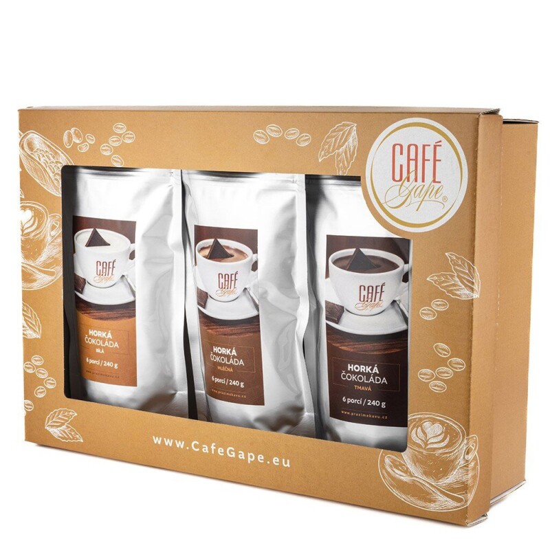 Café Gape dárková kazeta horká čokoláda
