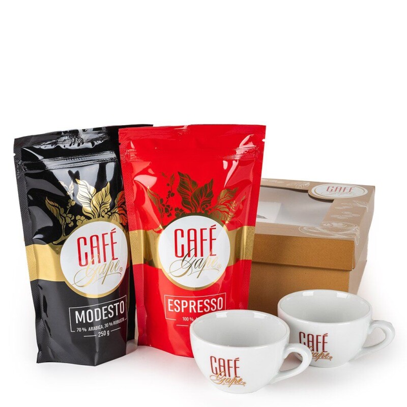 Café Gape dárková kazeta s šálky 180ml