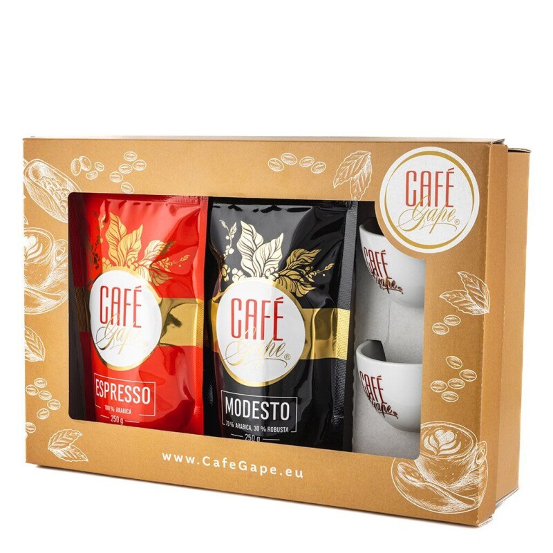 Café Gape dárková kazeta s šálky 180ml
