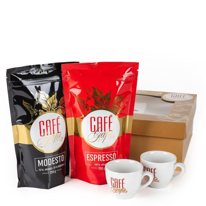 Café Gape dárková kazeta s šálky 90ml