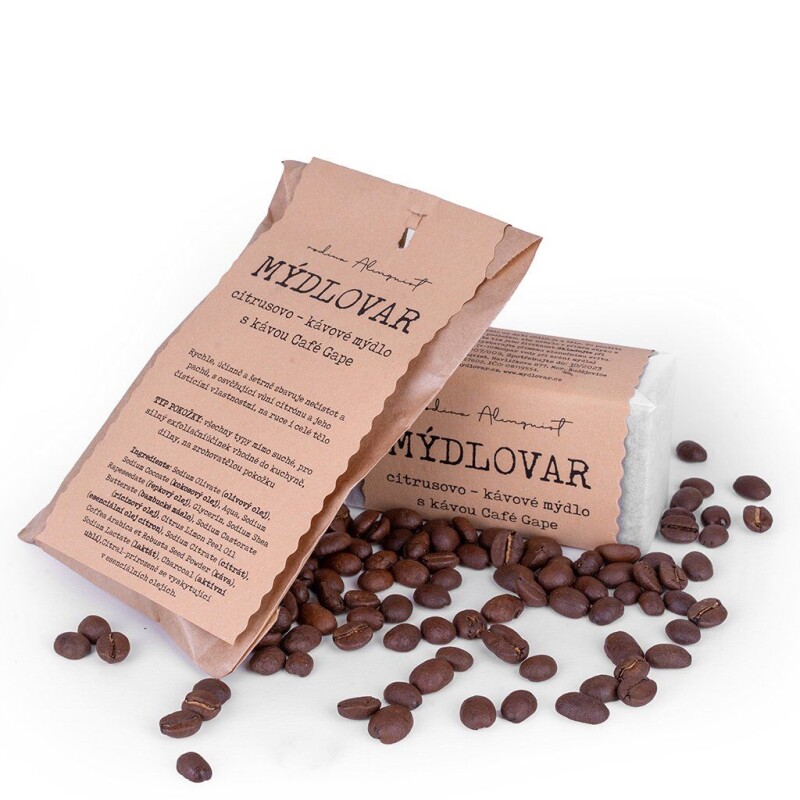 Kávovo-citrusové čisticí mýdlo